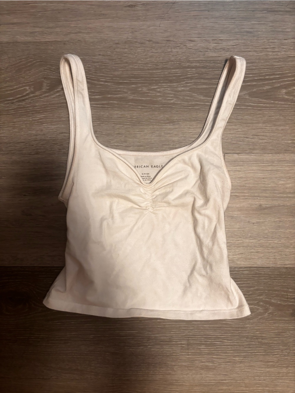 American Eagle White Flattering Tank